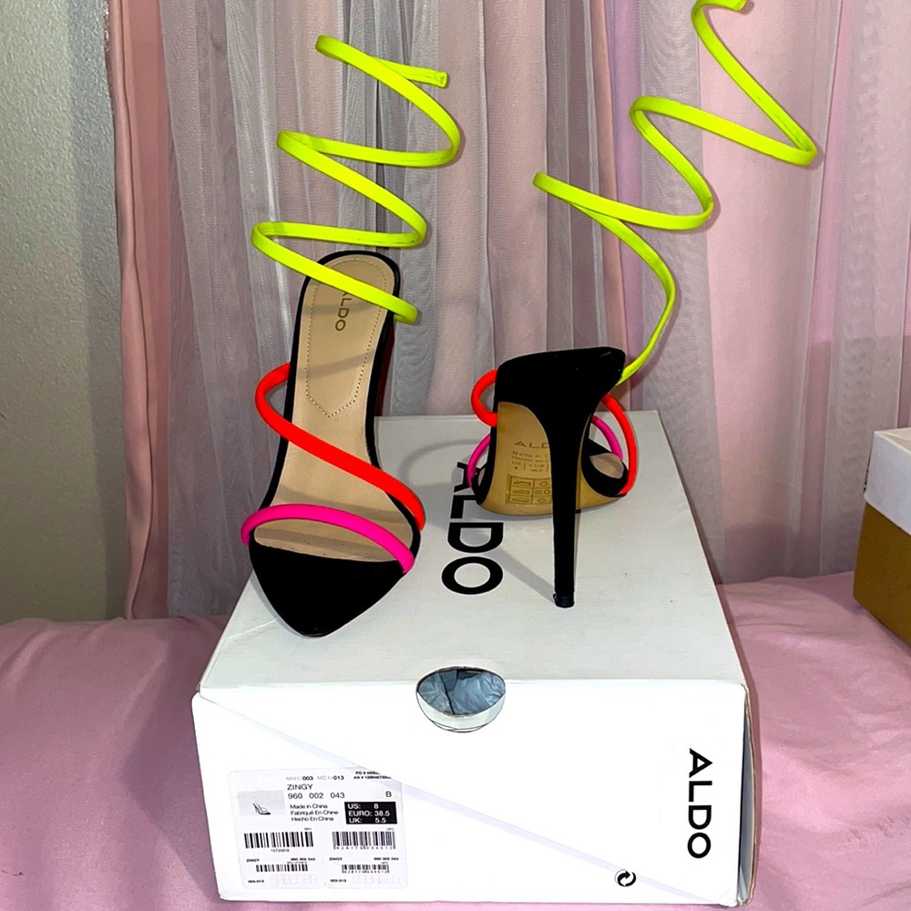 STRAPPED HEELS BY ALDO + GEL INSTEP CUSHIONS